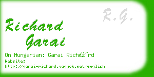 richard garai business card